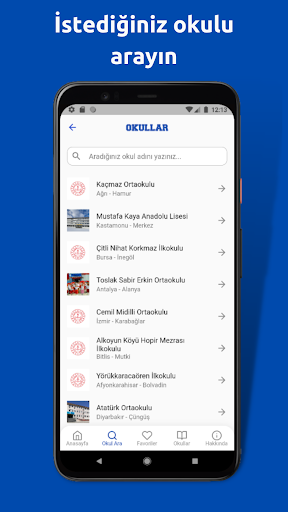 Okullar ekran görüntüsü