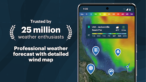 Windy.app: Rüzgar, Hava Durumu ekran görüntüsü