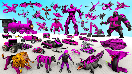 Crocodile Robot Car Games 3d ekran görüntüsü