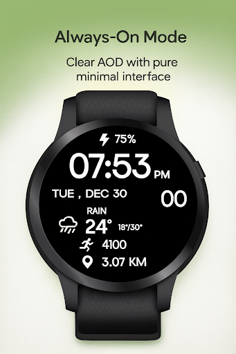 Minimal Gradient Digital Watch ekran görüntüsü