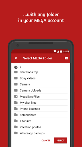 Autosync for MEGA - MegaSync ekran görüntüsü