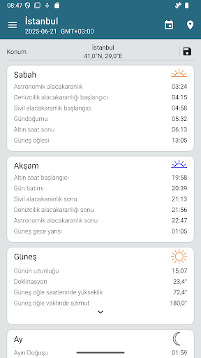 Sun Position Demo ekran görüntüsü