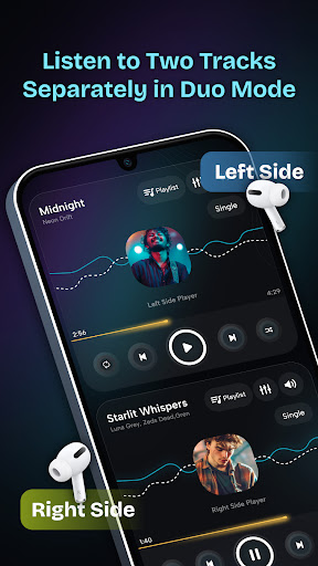 Dual Music Player: Left Right ekran görüntüsü