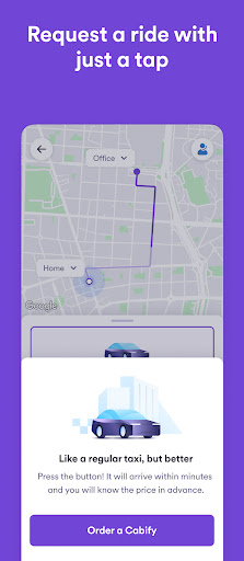 Cabify ekran görüntüsü