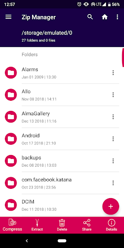 Zip File Reader - Zip & Unzip  ekran görüntüsü