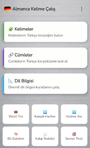 Almanca Kelime Çalış - Offline ekran görüntüsü