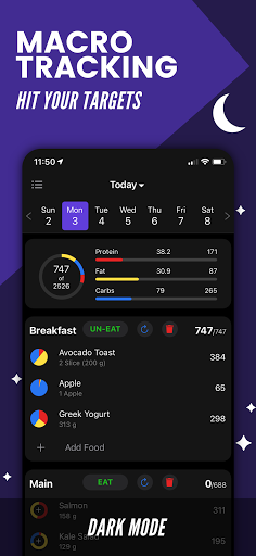 Prospre: Macro Meal Planner ekran görüntüsü