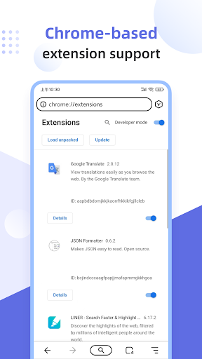 Lemur Browser - Extensions ekran görüntüsü