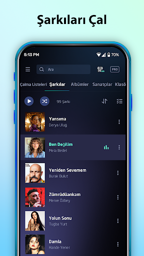 mp3 dinleme - müzik çalma ekran görüntüsü