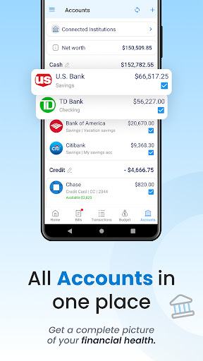 Bill Payment Reminder, Budgets ekran görüntüsü