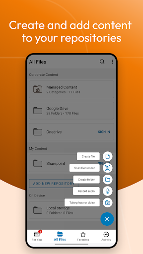 Content - Workspace ONE ekran görüntüsü