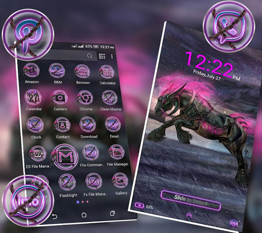 Abstract Horse Launcher Theme ekran görüntüsü