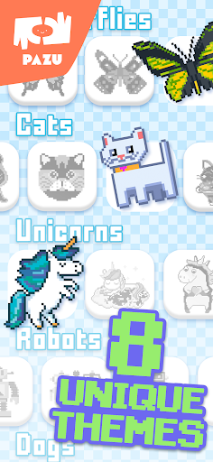 Pixel coloring games for kids ekran görüntüsü