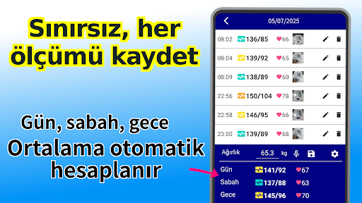 Kolay Tansiyon Kaydı ekran görüntüsü
