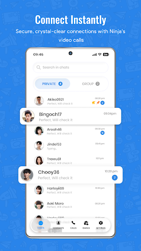 Ninja Private Messenger ekran görüntüsü