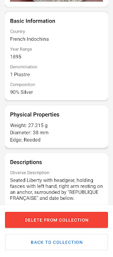 Coin identifier ekran görüntüsü