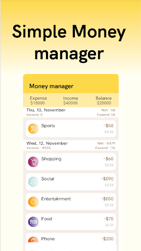 Money Manager: Expense Tracker ekran görüntüsü