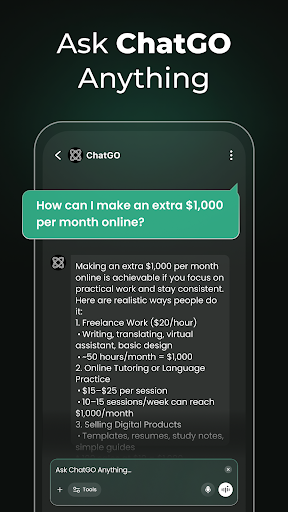 ChatGO: Türkçe AI Chatbot ekran görüntüsü