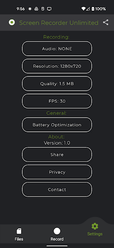 Screen Recorder Unlimited ekran görüntüsü