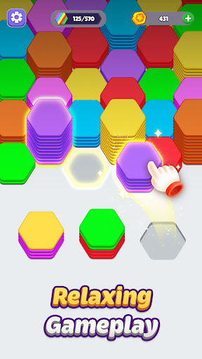 Hexa Sorting Puzzle ekran görüntüsü