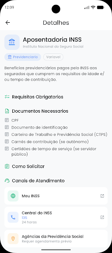 Benefícios Sociais - Consulta ekran görüntüsü