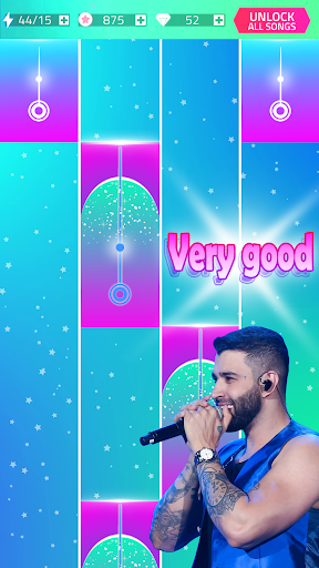 Gusttavo Lima Piano Tiles Game ekran görüntüsü