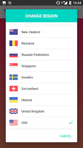 Anonymous VPN ekran görüntüsü