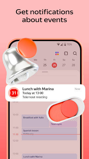 Yandex Calendar ekran görüntüsü