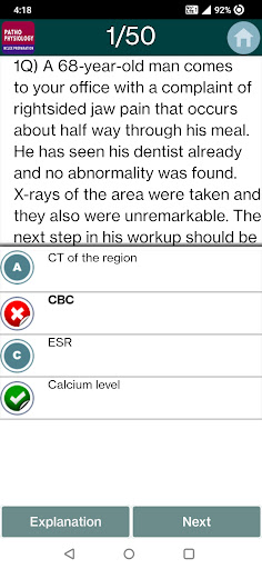 Pathophysiology Quiz ekran görüntüsü