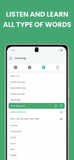 Learn Thai - Lingokit ekran görüntüsü