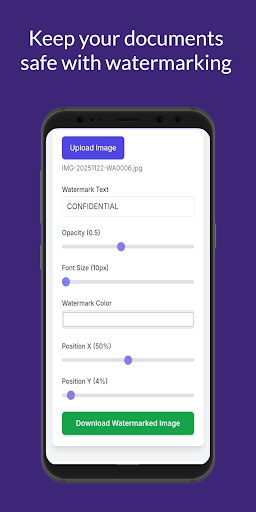 Document Watermarking App ekran görüntüsü