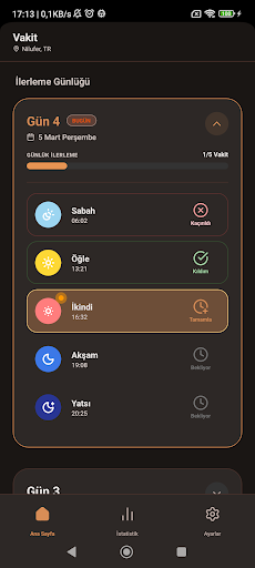 Vakit: Namaz Takibi & Ezan ekran görüntüsü