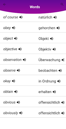 English & German ekran görüntüsü