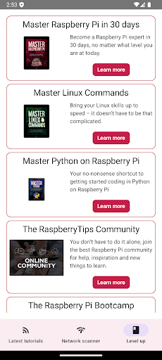 Raspberry Pi Tutorials & Tools ekran görüntüsü