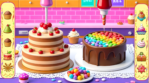 Sweet Doll Cakes Chef Kid Game ekran görüntüsü