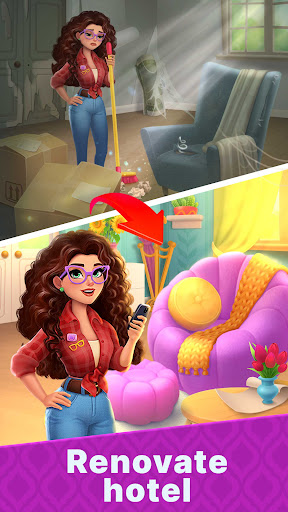 Hotel Makeover: Sorting Games ekran görüntüsü