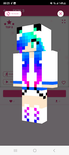 Girls Skins for Minecraft PE ekran görüntüsü