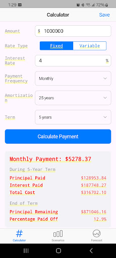MortgageSim Pro ekran görüntüsü