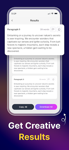 AI Paragraph - Story Writer ekran görüntüsü