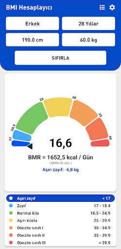 BMI Hesaplayıcı ekran görüntüsü