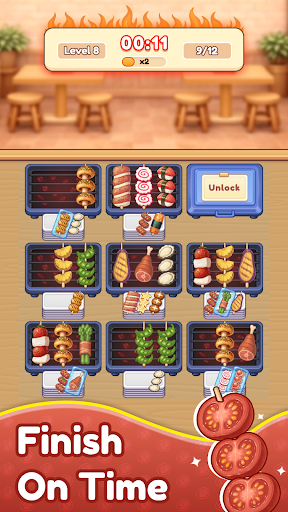 Grill Master: Food Sort Puzzle ekran görüntüsü