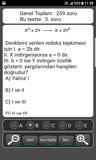 TYT ve AYT Kimya Soru Bankası ekran görüntüsü