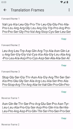 DNA-RNA-Protein Transcriber ekran görüntüsü