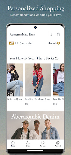 Abercrombie & Fitch ekran görüntüsü