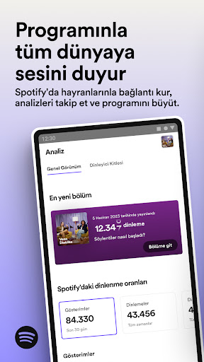 Spotify for Podcasters ekran görüntüsü
