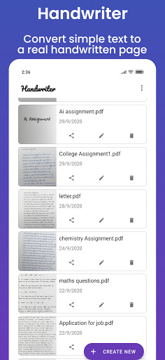 Handwriter: text to assignment ekran görüntüsü