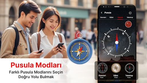 Pusula Uygulaması: Pusula Yönü ekran görüntüsü