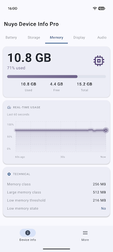 Nuyo Device Info Pro ekran görüntüsü