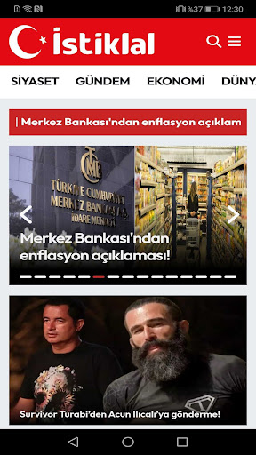 İstiklal Gazetesi ekran görüntüsü