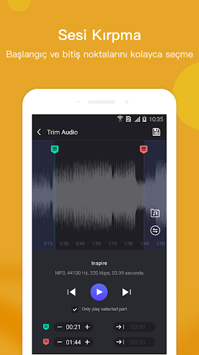 Müzik Editörü ekran görüntüsü